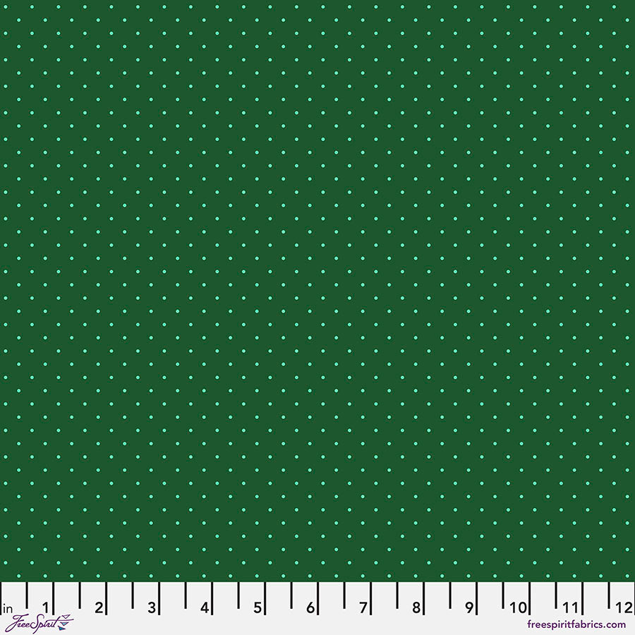 Tula Pink True Colors Tiny Dots Lilypad PWTP185.LILYPAD Cotton Woven Fabric