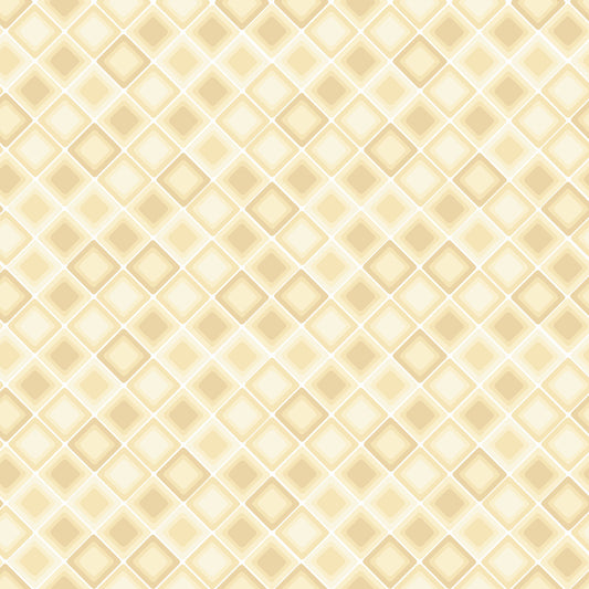 Square One by Urban Essence Designs Tonal Square on the Bias Geometric Ivory 2478-41 Cotton Woven Fabric