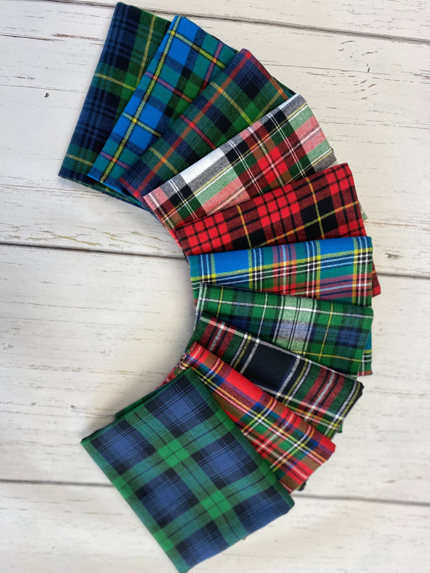 Totally Tartan Yarn Dyed Slightly Brushed Twill Dress Gordon White Multi W24510-10 Cotton Woven Fabric