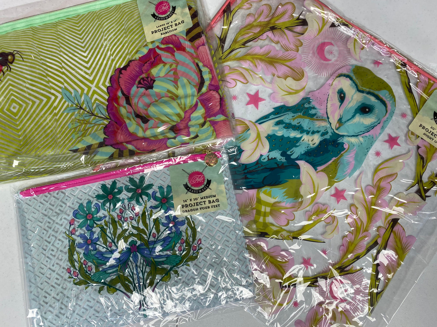 Tula Pink Dragon your Feet Medium Zip Project Bag   TPMEDBAG3