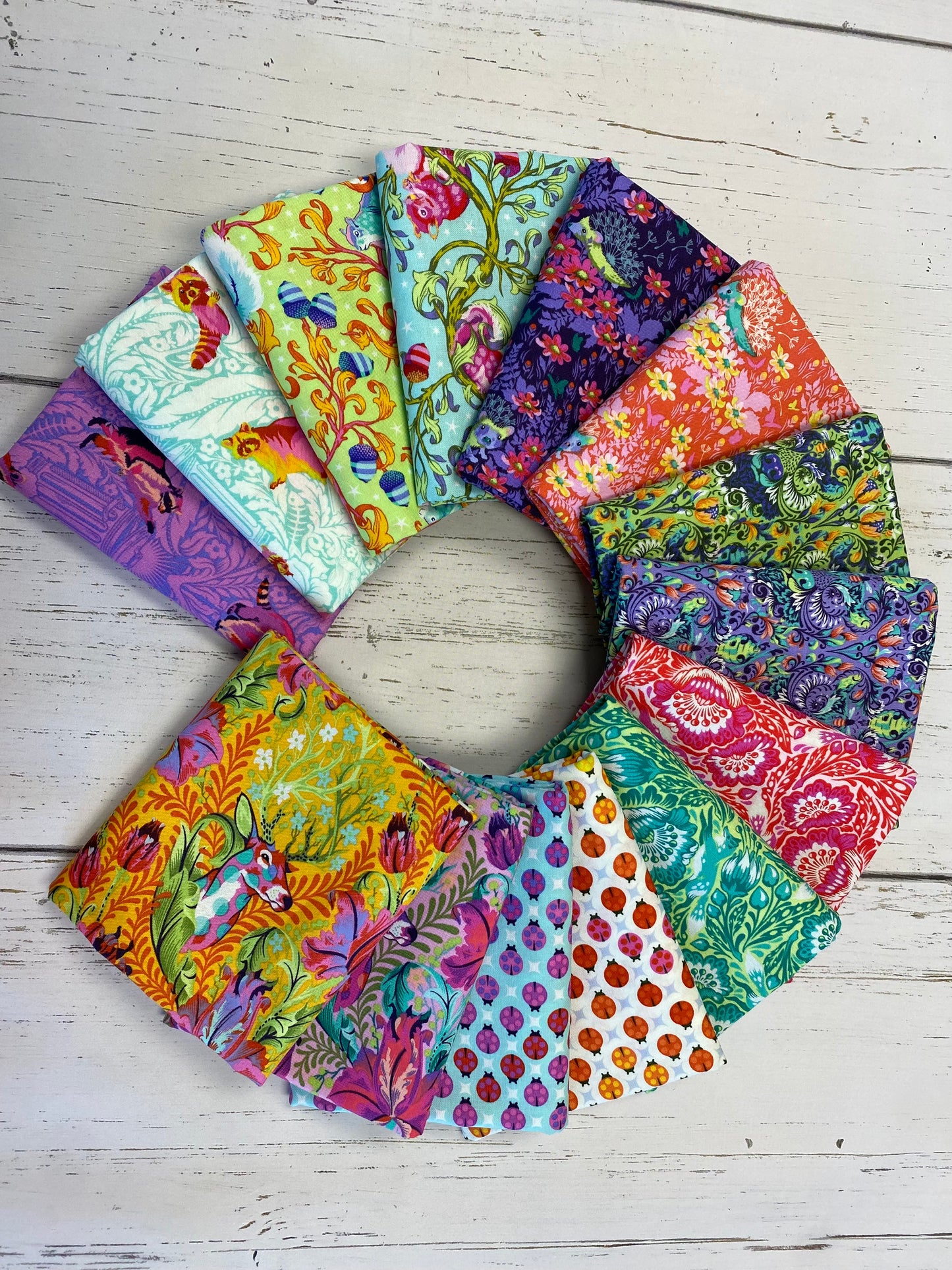 Tula Pink Tiny Beasts 10" Squares Bundle of 42 pieces FB610TP.BEAST