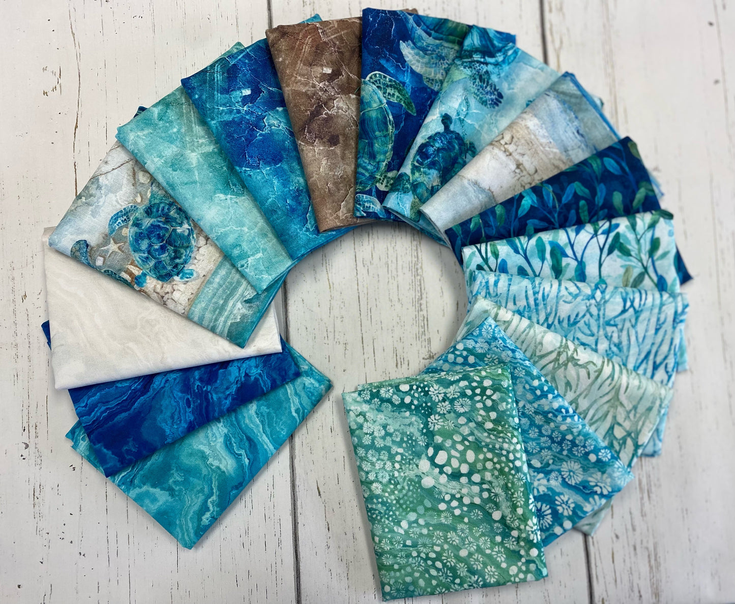 Turtle Bay by Deborah Edwards and Melanie Samra Kelp Indigo DP24718-48 Cotton Woven Fabric