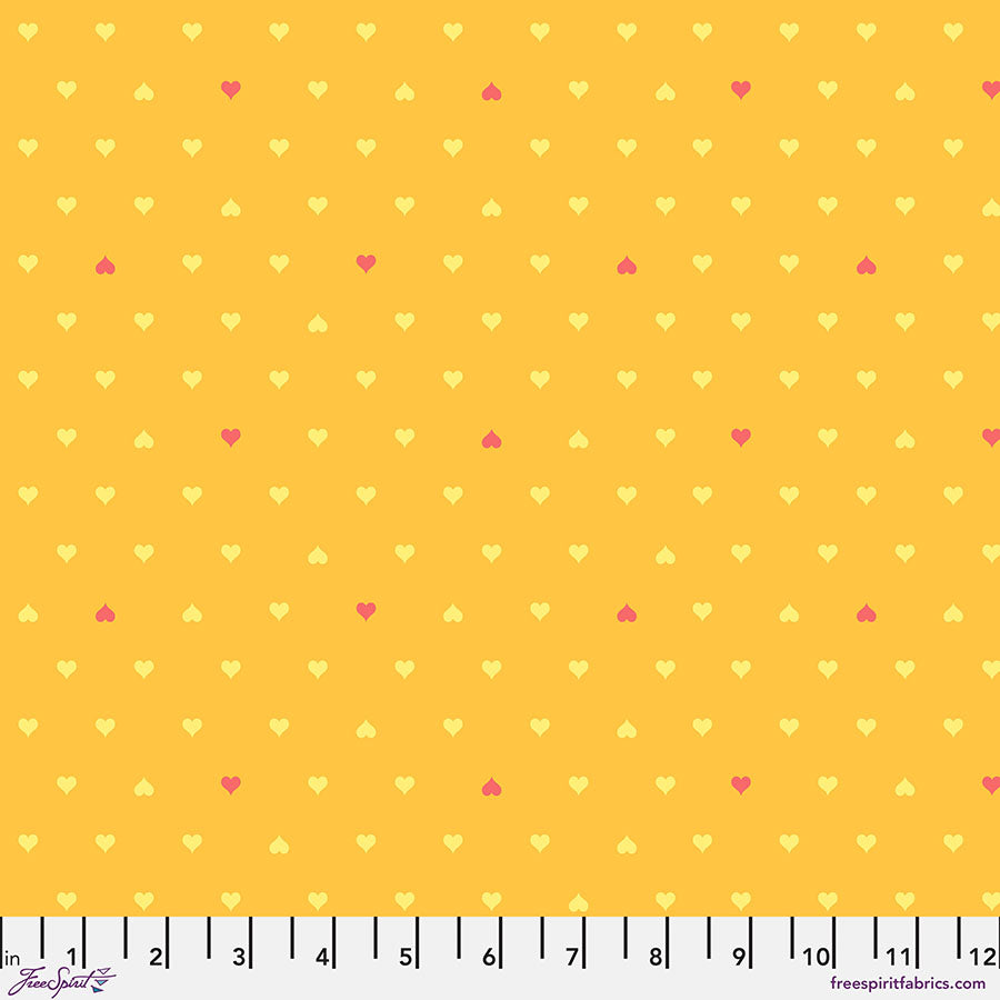 Besties by Tula Pink Unconditional Love Buttercup    PWTP221.BUTTERCUP Cotton Woven Fabric