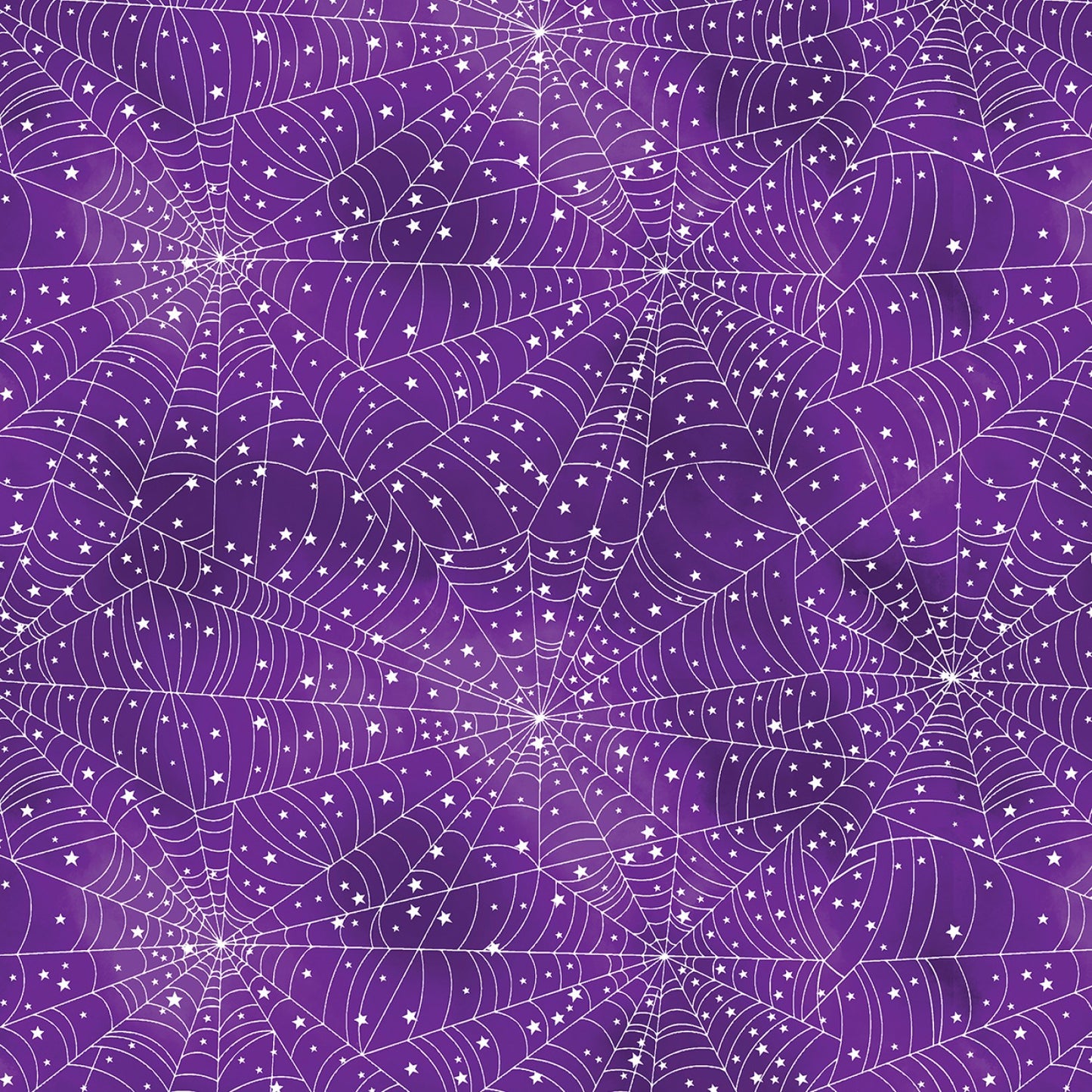 GlowOWeen Glow in the Dark Webs Purple 12954GB-66 Cotton Woven Fabric