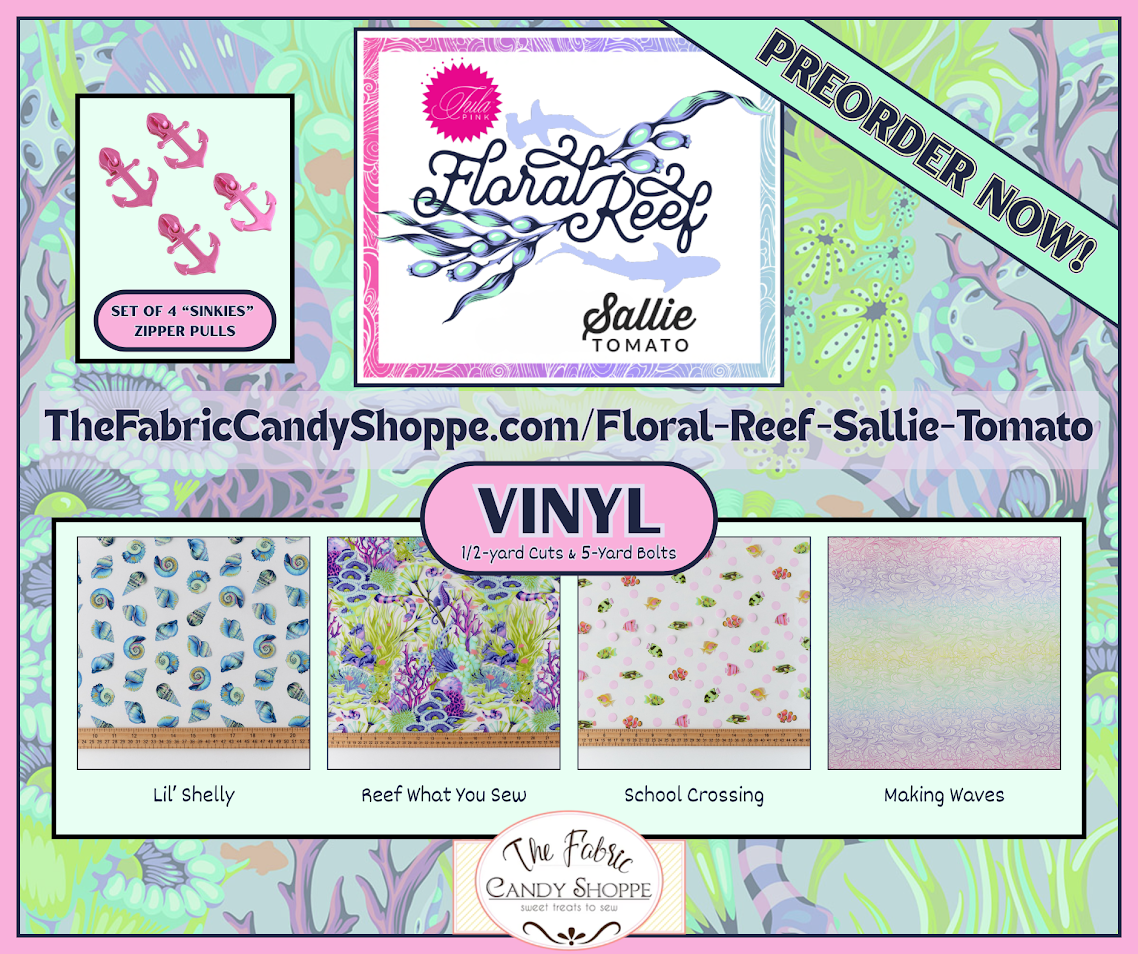 Preorder Collection: Floral Reef Sallie Tomato by Tula Pink