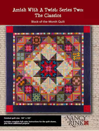 Preorder Collection: Amish with a Twist 2 Block of the Month Pattern by Nancy Rink Designs