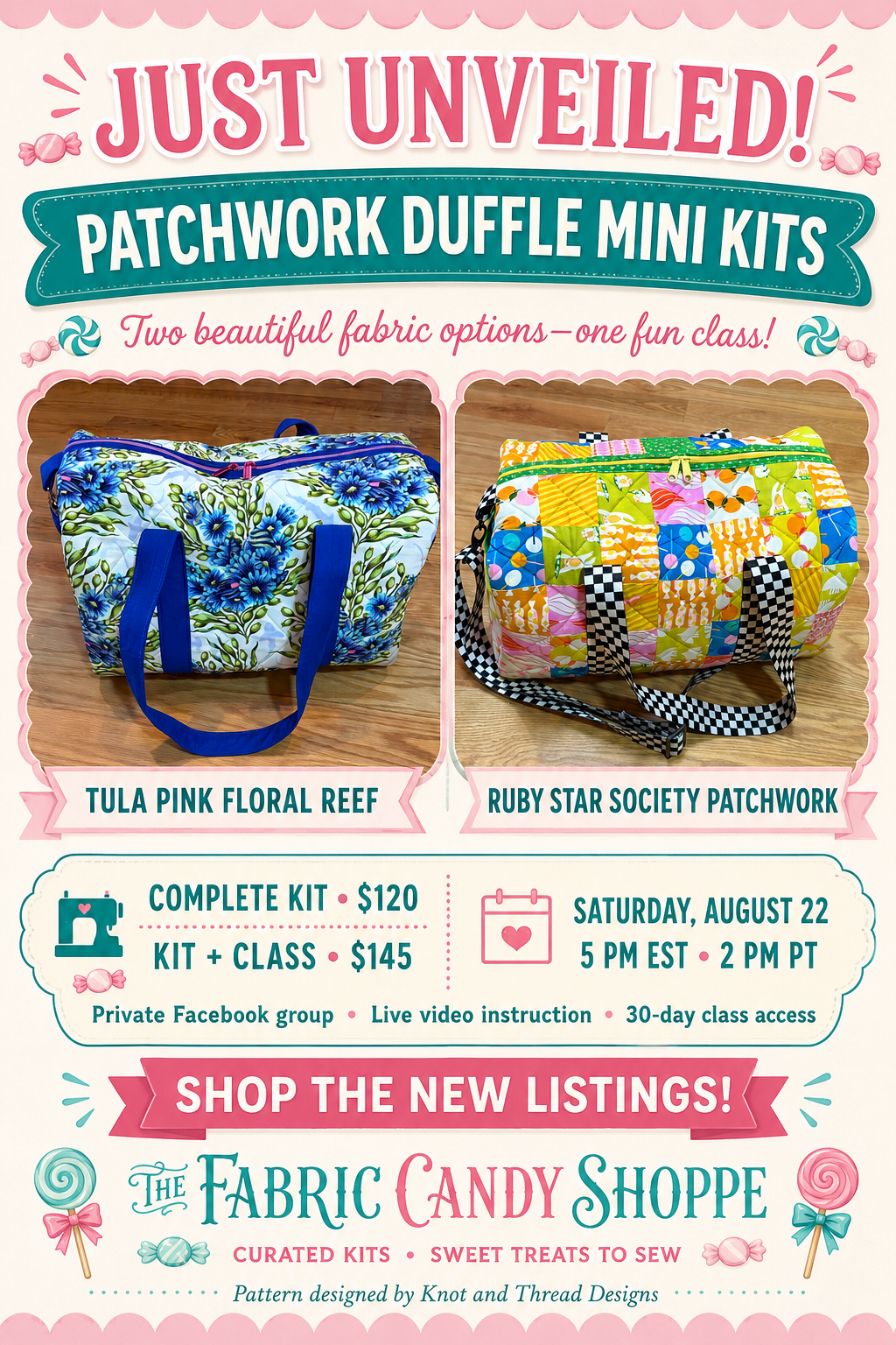 Preorder Collection: Kits With Patchwork Duffle Mini