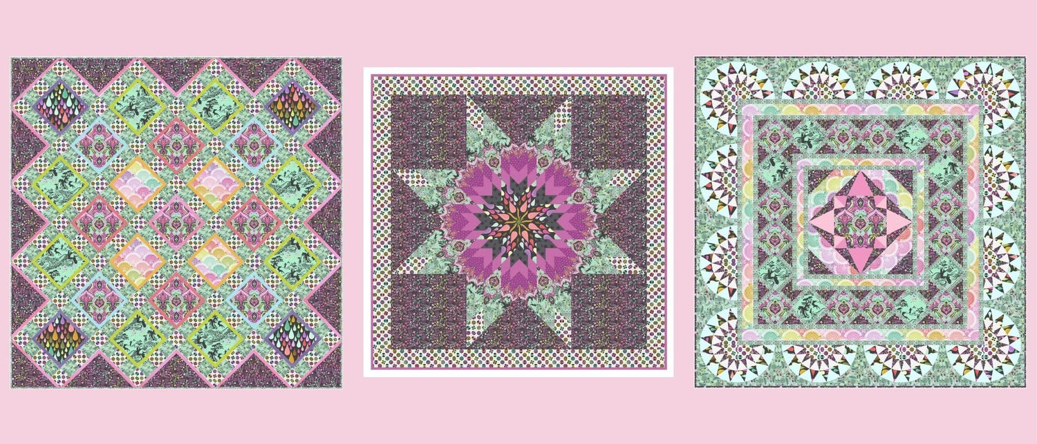 Preorder Collection: Prince Charming Deja Vu Tula Pink Quilt Kits