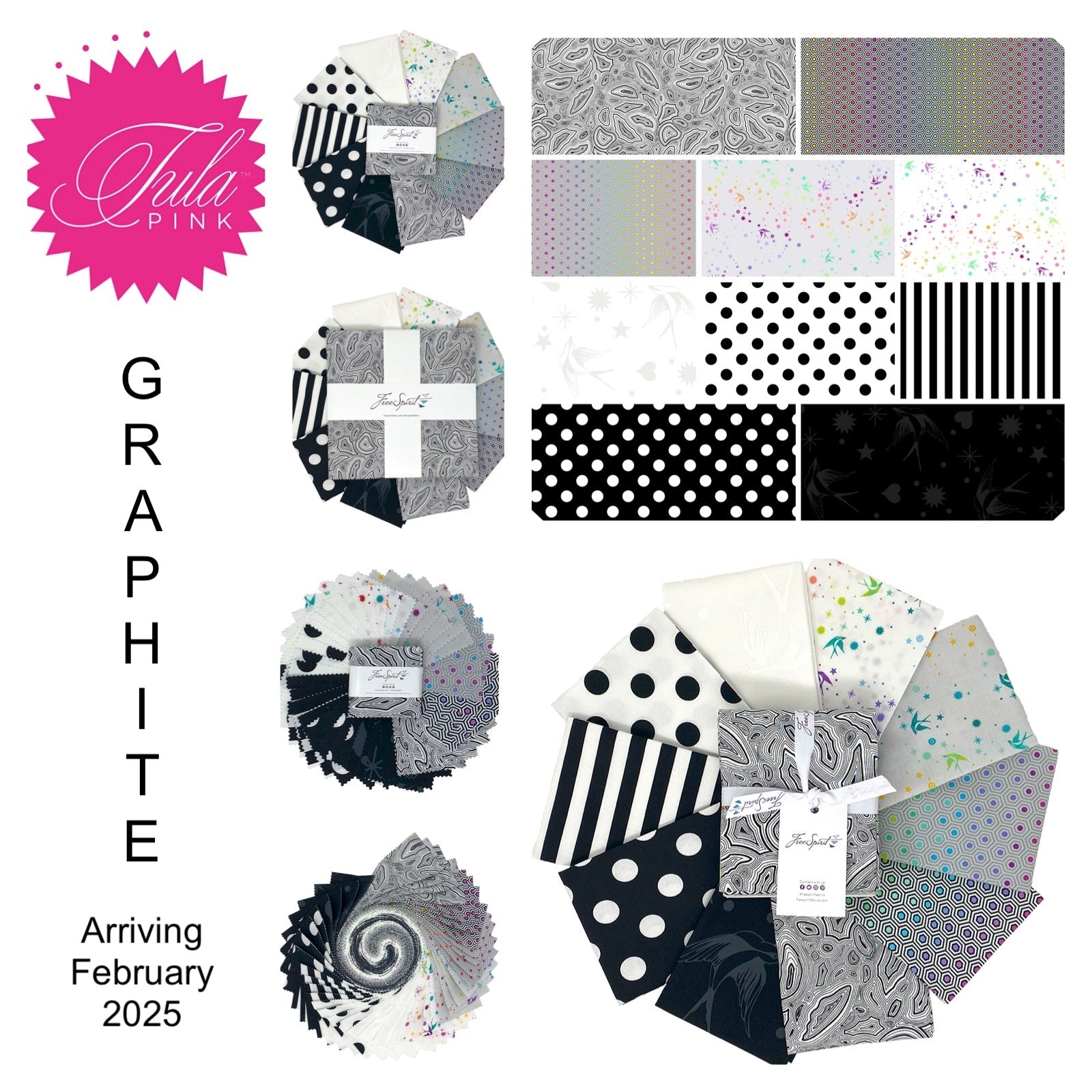 Pink Graphite Color Saturday Stash True Colors by Tula Pink Graphite – The Fabric Candy Shoppe