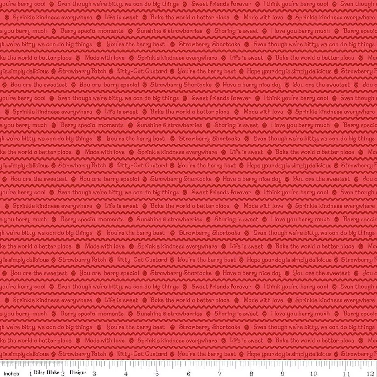 Preorder November 2026: The World of Strawberry Shortcake Text Red C18563-RED