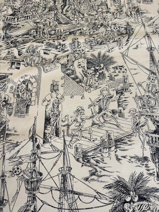 OOP Nicole's Prints Skelewags 8432D