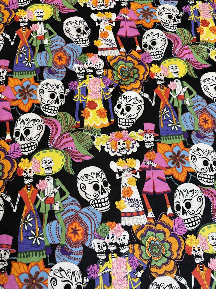 OOP Fiesta de San Marcos Los Novios Day of the Dead Black 6845B