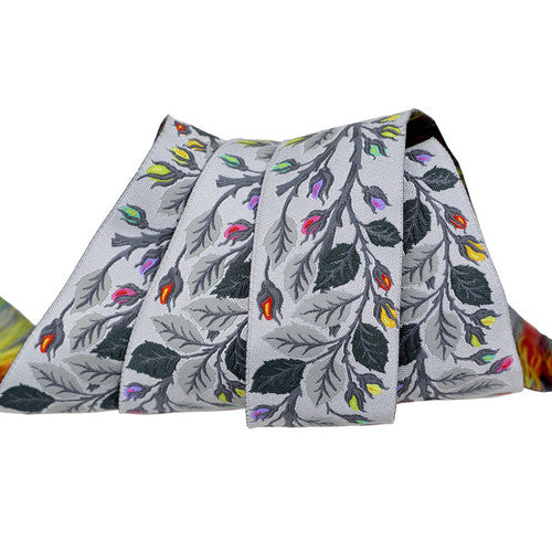 Tula Pink Graywork 1.5" Ribbon Beautymark Fog TK.141.38mm.Col.01