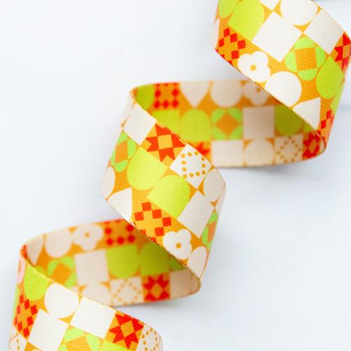 Ruby Star Society Webbing 1.5" Blocked in Gldnrod SSCWEB 43 by Stitch Supply Co.