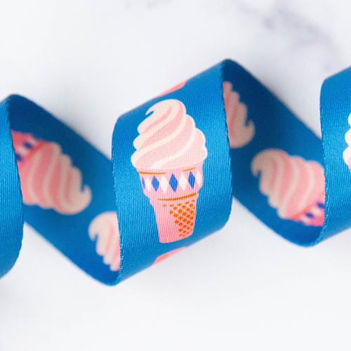 Ruby Star Society Webbing 1.5" Ice Cream in Brt B SSCWEB 49 by Stitch Supply Co.