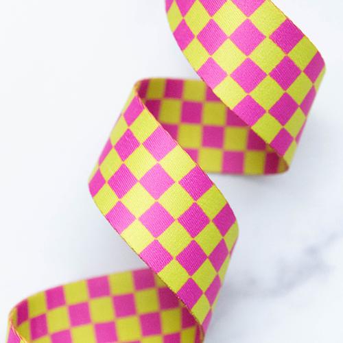 Ruby Star Society Webbing 1.5" Checker in Cintront SSCWEB 60 by Stitch Supply Co.