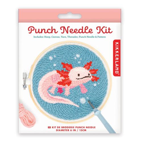 Punch Needle Kit Axolotl GG287 by Kikkerland