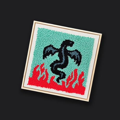 Punch Needle Dragon Kit UA2012 by Sarah Watts of RSS
