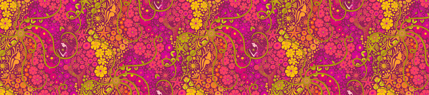 Preorder August 2026: Redwood 108" Wideback Puerto Bloom AW-10462-E by Alison Glass