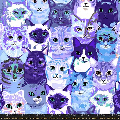 Preorder May 2027: Oops All Cats 108" Wideback Blue RS2154 13 of RSS