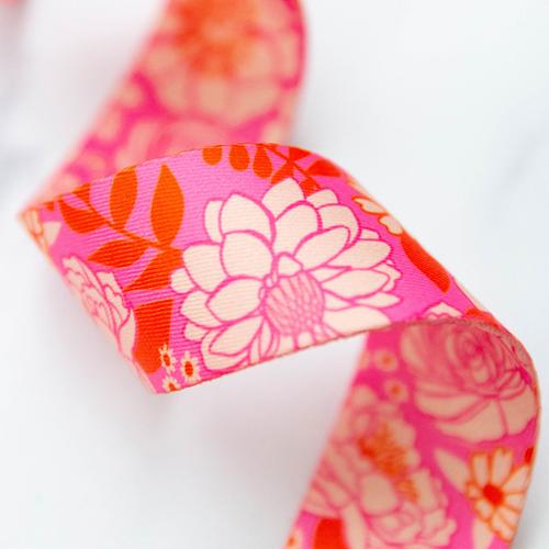 Ruby Star Society Webbing 1.5" Vintage Floral SSCWEB 92 by Stitch Supply Co.