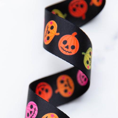 Ruby Star Society Webbing 1.5" Pumpkin Party SSCWEB 95 by Stitch Supply Co.