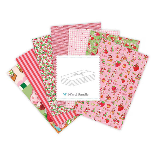 Preorder November 2026: The World of Strawberry Shortcake 1 Yard Bundle Pink and 1 Panel 1YD-18560P-7