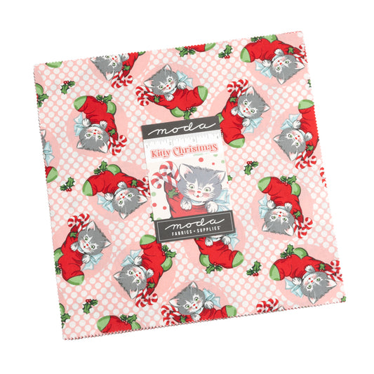 PREORDER ITEM - EXPECTED MAY 2024: Kitty Christmas by Urban Chiks 10" Squares Bundle of 42   31200LC Bundle
