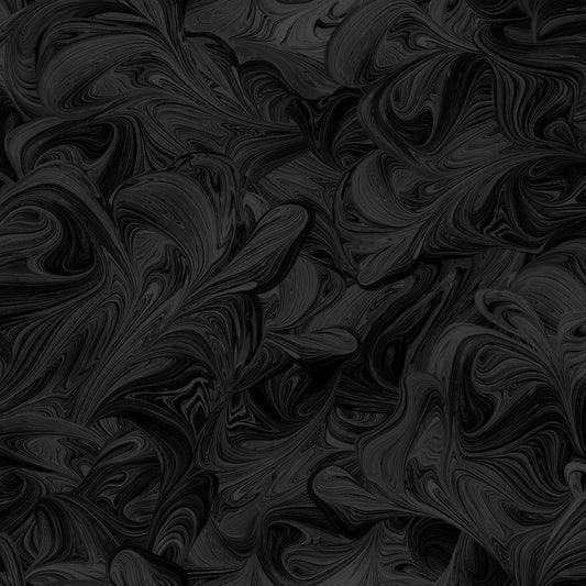 118in Wide Quiltbacking Swirls Black 1876605 Cotton Woven Fabric