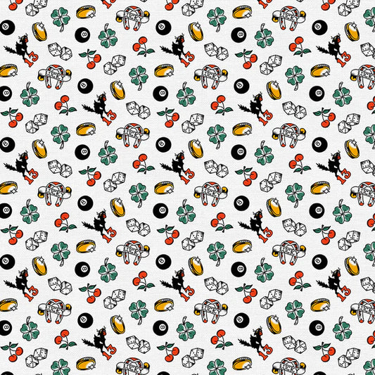 Timeless Tattoos Lucky Tattoo Toss White 38025893 WHITE Organic Cotton Woven