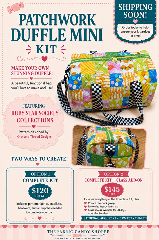 Preorder Aug 2026: Patchwork Duffle Mini Kit featuring RSS Coordinates
