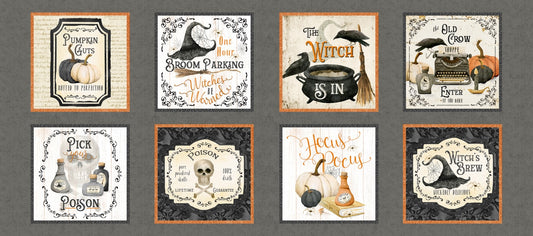 Hocus Pocus by Deane Beesley Collection 19" Panel Blocks    HPOC5823-MU Cotton Woven Panel