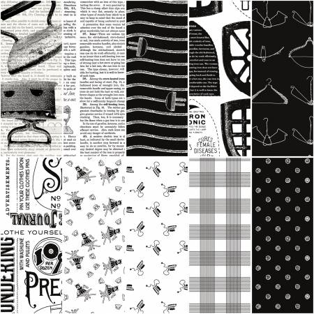 Press On by J. Wecker Frisch 1 Yard Bundle Black   1YD-15250B-10 Bundle