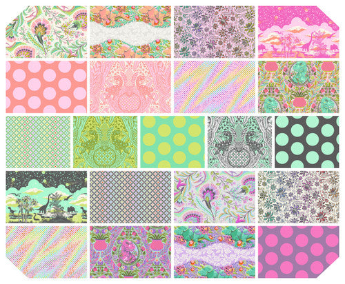 Roar! by Tula Pink 2.5" Design Roll Bundle of 40 FB4DRTP.ROAR Bundle