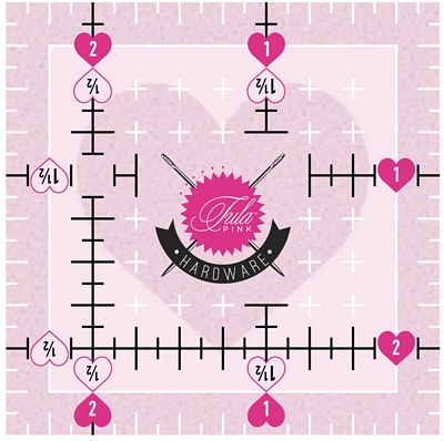 Tula Pink Hardware 2.5in x 2.5in Heart Ruler TPSQ2 Ruler