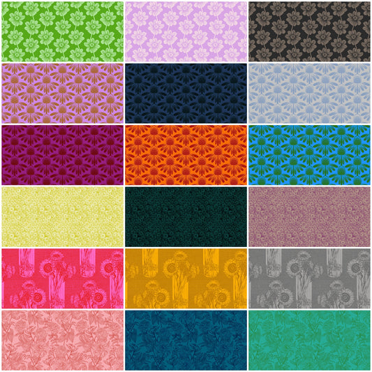 PREORDER ITEM - EXPECTED MARCH 2025: Indelible by Anna Maria Textiles Fat Quarter Bundle of 18 Prints   FQINDEL18-10 Bundle