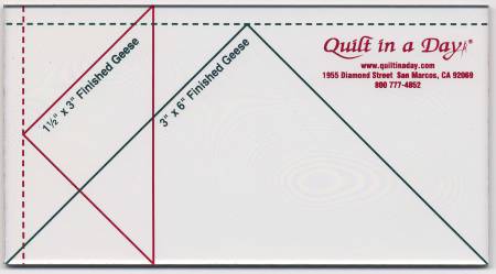 Small Flying Geese Ruler 3-1/2in x 6-1/2in 2006QD