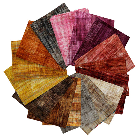 Into The Woods by Dan Morris Fat Quarter Bundle of 16 Warm Colors INWD-3PKW Bundle