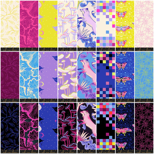 PREORDER ITEM - EXPECTED JUNE 2025: Glow Garden by Sarah Watts of Ruby Star Society Fat Quarter Bundle of 24 Prints + 1 Panel   RS2111FQ Bundle