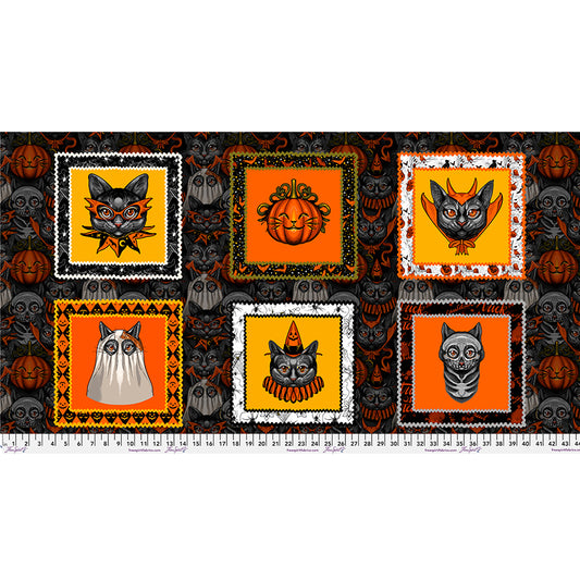 Costumes & Cobwebs by Club Hauer 24" Panel    PWRH122.PANEL Cotton Woven Panel