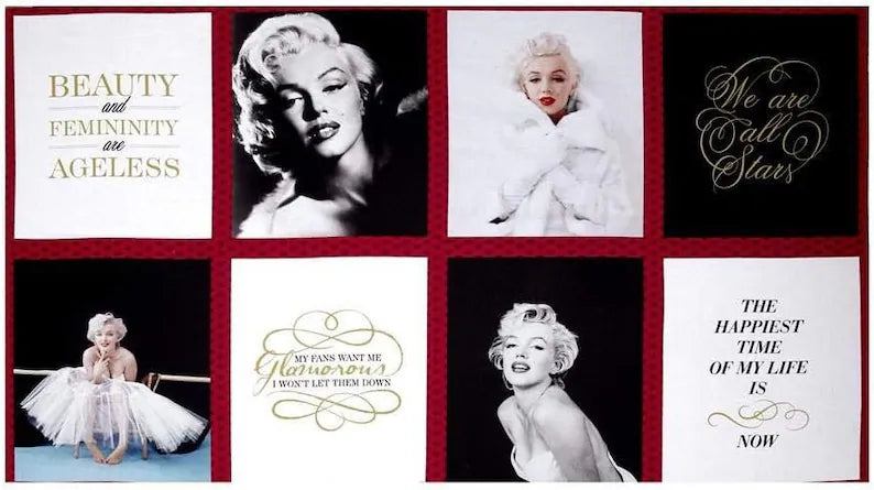 Marilyn Monroe 24" Panel Cotton Woven Panel