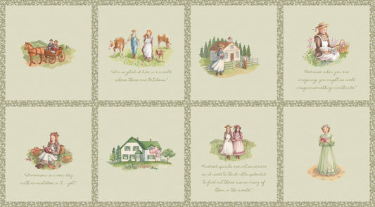 Anne of Green Gables 2025 24" Panel    PD16128R-PANEL Cotton Woven Panel