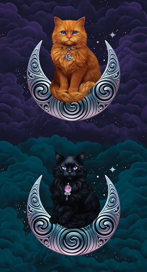 PREORDER ITEM - EXPECTED SEPTEMBER 2025: Celtic Cats by Brigid Ashwood Collection 24" Panel    PD16587-PANEL Cotton Woven Panel