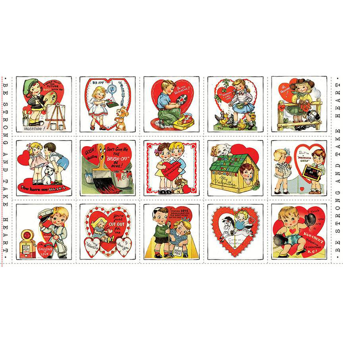 PREORDER ITEM - EXPECTED NOVEMBER 2024: Take Heart by J. Wecker Frisch 24" Panel Patch    PD15382-PANEL Cotton Woven Panel