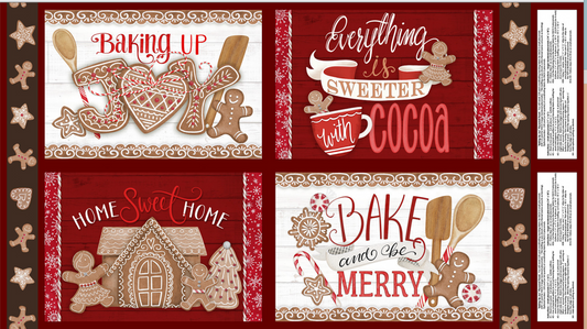 PREORDER ITEM: Baking Up Joy by Danielle Leone 24" Panel Placemat    27702-312 Cotton Woven Panel