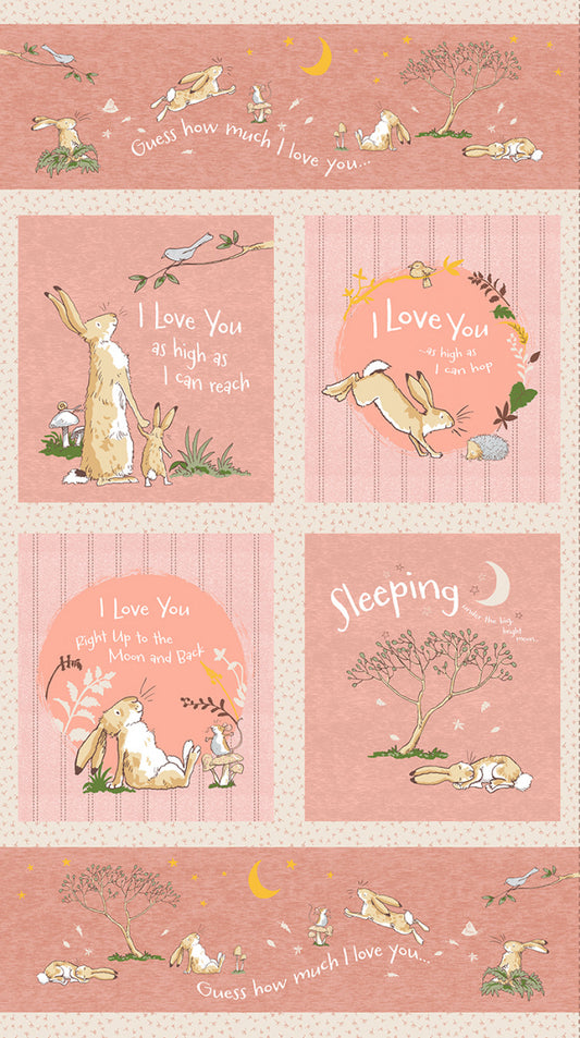 Licensed Guess How Much I Love You 2024 24" Panel Rust   Y4244-71