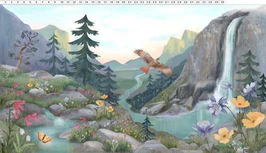 Serenity Digital by Kendra Bunney 24" Panel Scenic  Y4312-55 Cotton Woven Panel