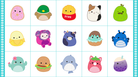 PREORDER ITEM - EXPECTED DECEMBER 2025: Licensed Squishmallows 24" Panel    SQ1000-10 Cotton Woven Panel