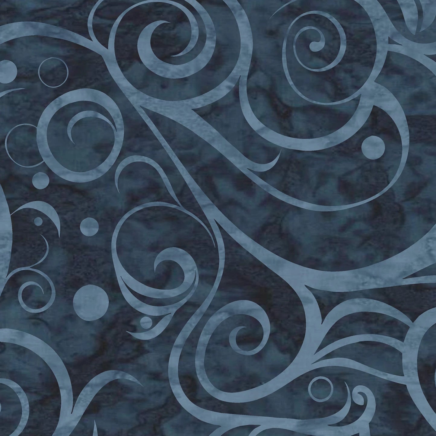 Preorder Jan 2027: Backing Coordinate for The Land Called Honah Lee Midnight Swirl & Dot Easy Breezy 118" Wideback 2709-74