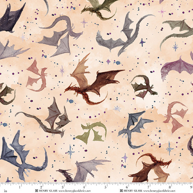 Preorder Jan 2027: The Land Called Honah Lee Butterscotch Dragon Allover 2712-48 by Hollis Kitchin